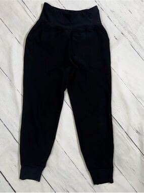 Old Navy Black Womens Highwaist Jogger Pants 2 PAIRS